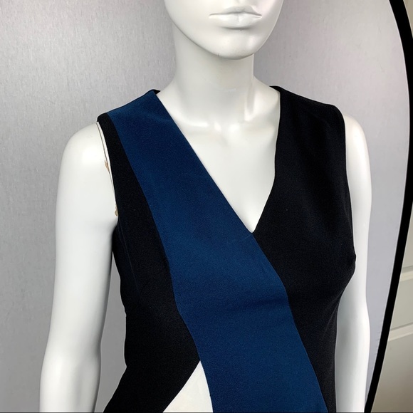NWOT Anne Klein Colorblock Work Career Midi Dress - Picture 3 of 12